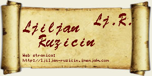 Ljiljan Ružičin vizit kartica